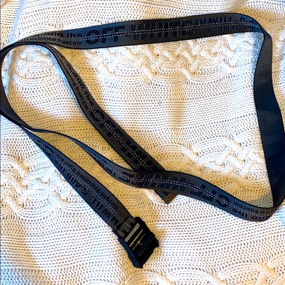 OFF WHITE Black belt (6 ft 6 inc)
